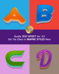 3d style variations on letters bundle ver. 09