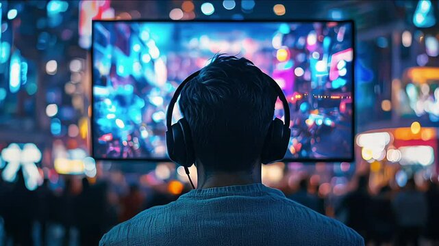 A gamer streaming their gameplay to a large audience, showcasing the popularity of game streaming platforms