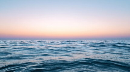 Obraz premium Serene Ocean Horizon at Sunset