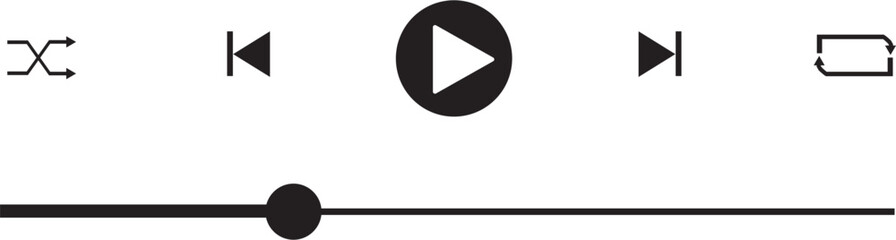 music player bar sticker illustration © JasminePrin