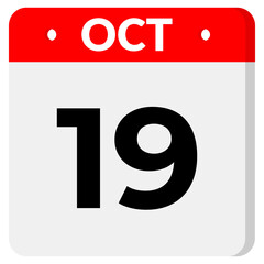 19 Oct Date With Transparent Background