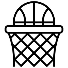 Basketball Net Line Icon © Union