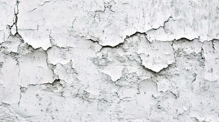 Obraz premium Cracked White Wall Texture Background