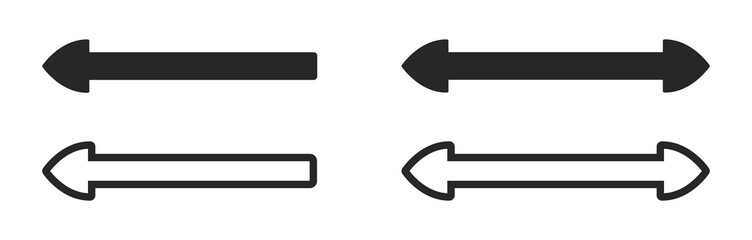 Simple double arrow vector icons set. Double arrow icon