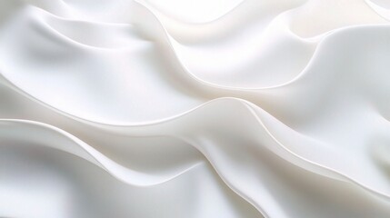 Fototapeta premium Elegant White Satin Fabric Texture