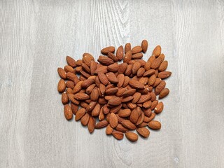 beans on wooden background