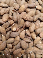 Healthy organic almonds 