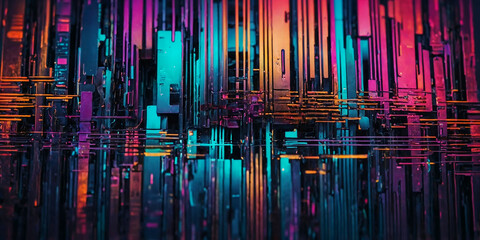 Obraz premium image of abstract technology background
