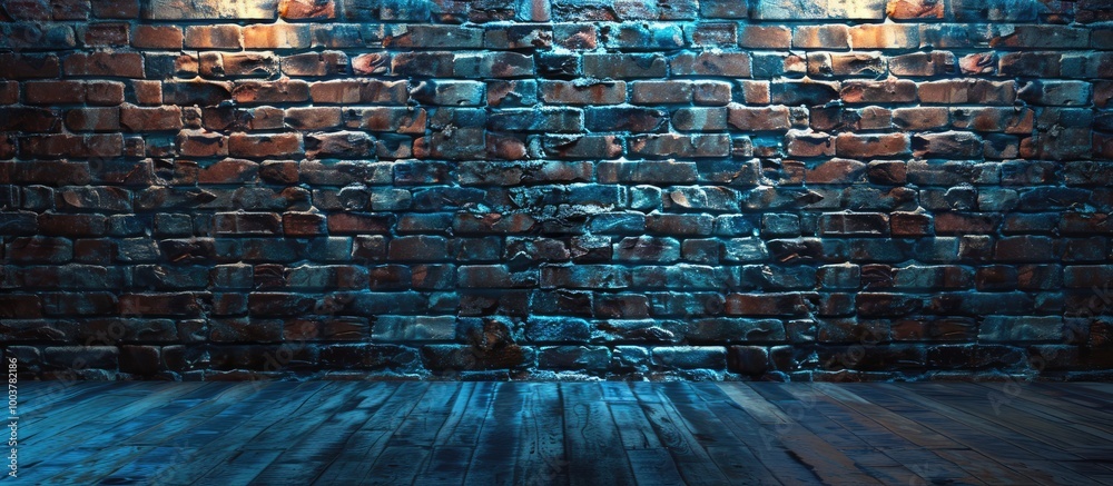 Poster brick backdrop. copy space image. place for adding text and design
