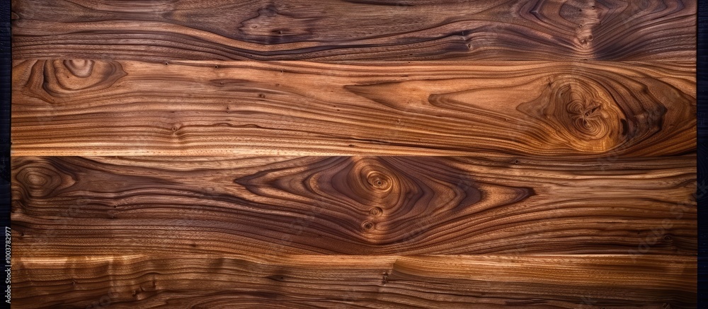 Poster walnut wood surface pattern. copy space image. place for adding text and design