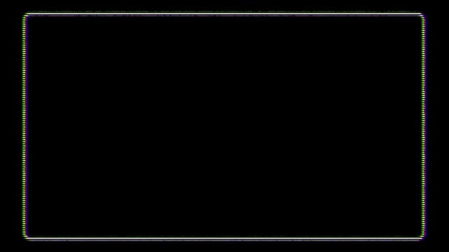 Abstract motion graphic element of Video Camera Frame Viewfinder Overlay background with alpha channel, background with alpha, background with alpha channel 4K for Vlogs, Youtube, Movies, Intro