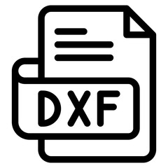 Vector Icon dxf, file type, file format, file extension, document