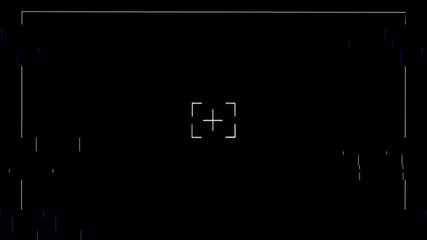 Abstract motion graphic element of Video Camera Frame Viewfinder Overlay background with alpha channel, background with alpha, background with alpha channel 4K for Vlogs, Youtube, Movies, Intro