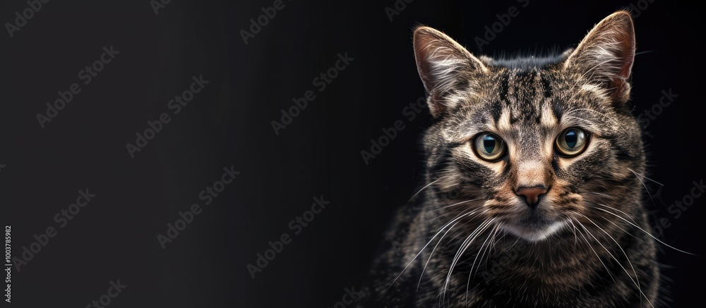 Poster classic cattus. copy space image. place for adding text and design