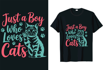 just a girl who loves cats, a t-shirt designed for cat lovers.