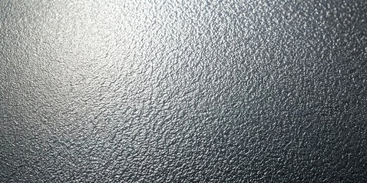 Silver textured abstract background with a low angle shot showing a gain noise texture, wallpaper, decorative, metallic texture, shot, silver color, low angle, backdrop, metallic, abstract