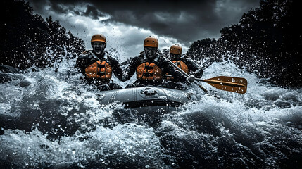 Rafting Through Rapids:  Adrenaline-Pumping River Adventure