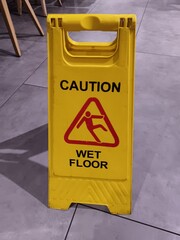 caution wet floor