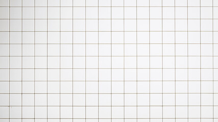 Background material made of square white ceramic tiles