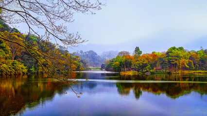 An autumn scene in Tuyen Quang, Vietnam