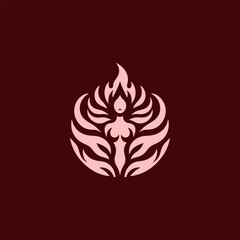 Fire goddess logo