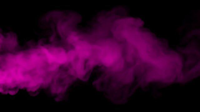 fuchsia realistic fog, cinematic smoke, overlay, smoke on black