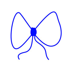 Fototapeta premium Blue ribbon icon