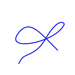 Blue ribbon icon