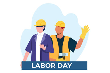 Labour Day Flat Design Illustration