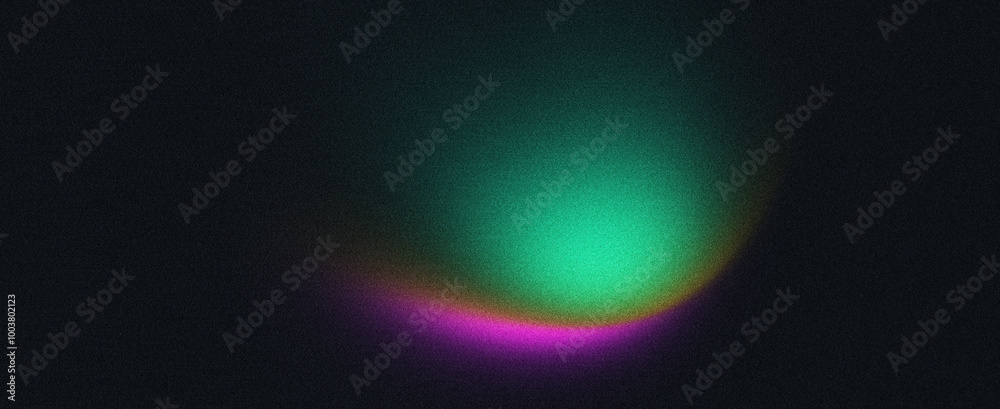 Poster grainy gradient background, dark green pink black abstract noise texture banner, poster header backd