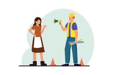 Labour Day Flat Design Illustration