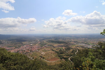 Fototapeta premium Paisaje de todo el pueblo desde arriba.