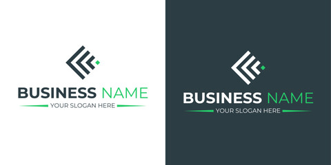 Shapes minimalist logo design template