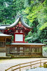 Kawaguchi Asama Shrine in Fujikawaguchiko, Minamitsuru District, Yamanashi, Japan
