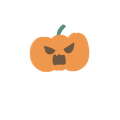 halloween pumpkin isolated on white