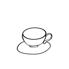 coffee cup isolated on white
