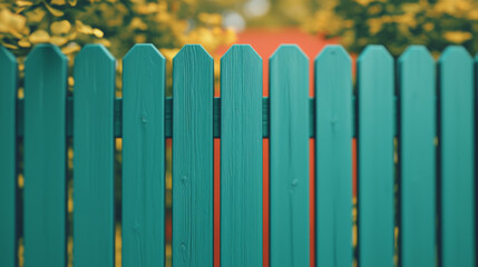 Fototapeta premium fence with grass