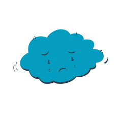 lonely cloud illustration