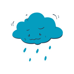 sad cloud illustration