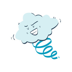 determine cloud illustration