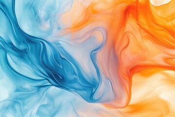 Fototapeta premium Abstract blue and orange swirl design. Perfect for backgrounds, website design, or social media posts.