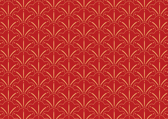 Chinese pattern wallpaper, oriental background for New Year. Vector illustration. Korean pattern.
