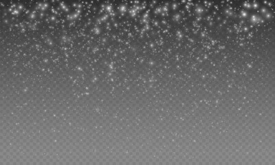 Obraz premium Light effects on Christmas background. Gold Dust PNG. Christmas and sparkling overlay texture for your design.