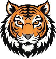 Jungle Monarch Tiger vector art illustration