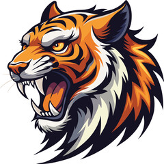 Tiger is a enternal hunter vector art illustration