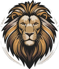 Amazing Lion Head design vector