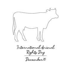 line art of International Animal Rights Day good for International Animal Rights Day celebrate. line art.