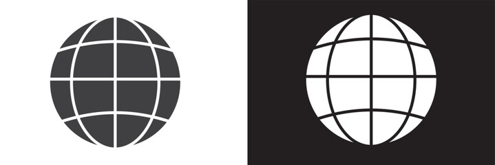 web icon vector, glob icon, web vector illustration on a background