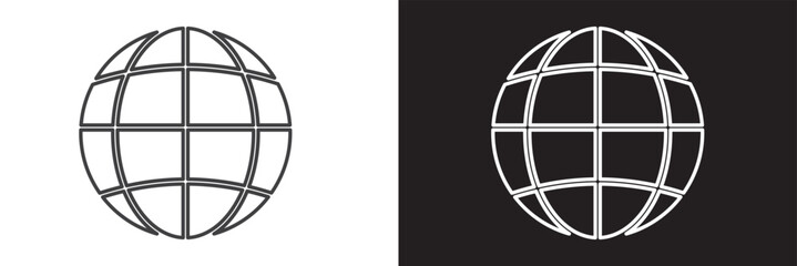 web icon vector, glob icon, web vector illustration on a background