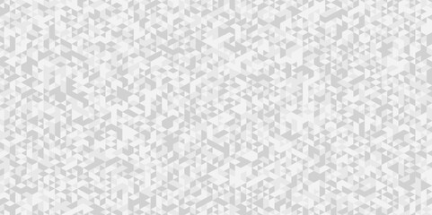 Seamless geometric pattern square shapes low polygon backdrop background. Abstract geometric wall tile and metal cube background triangle wallpaper. Gray and white polygonal background.